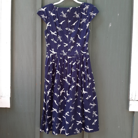 Modcloth blue airplane dress - Picture 8 of 9